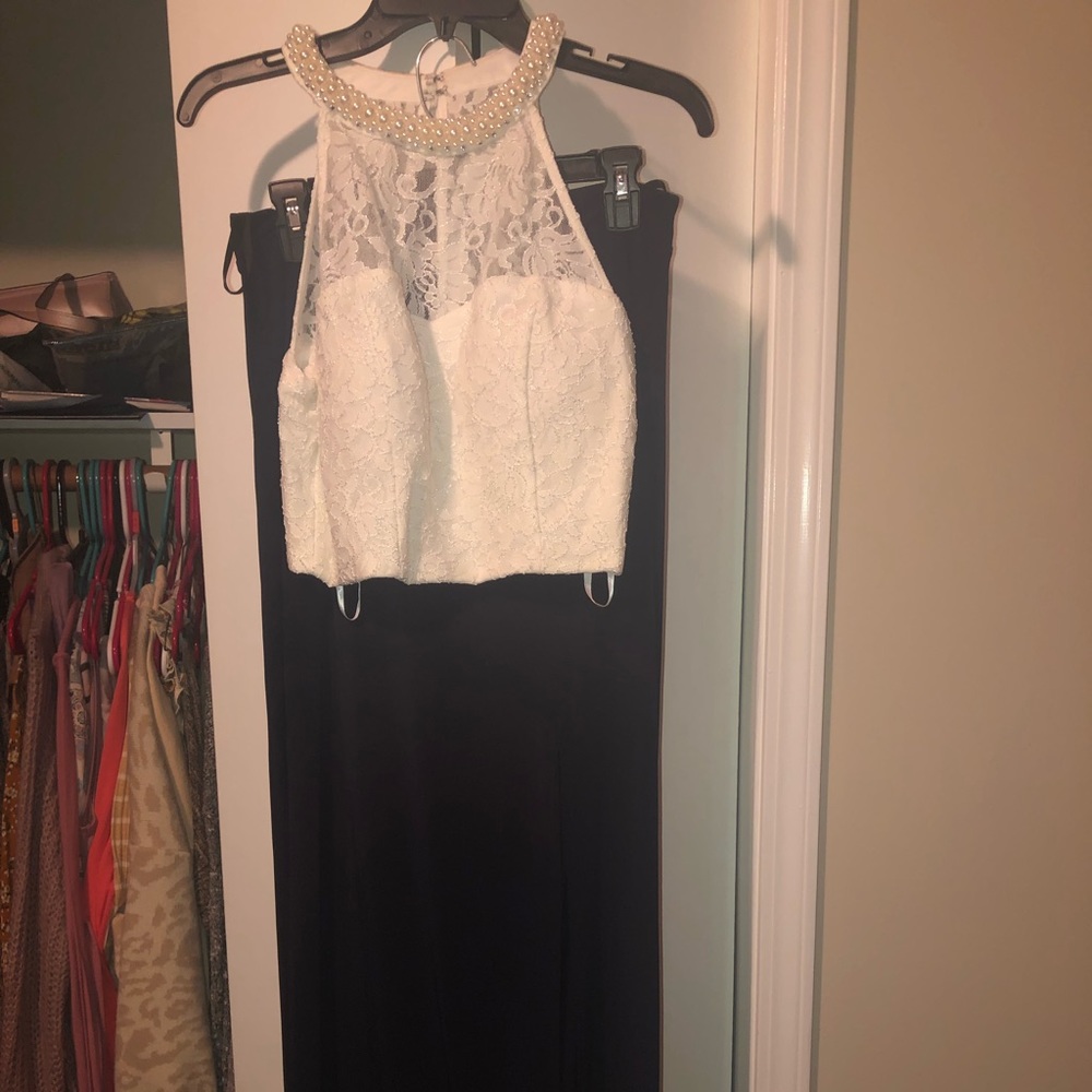 2 piece formal dress